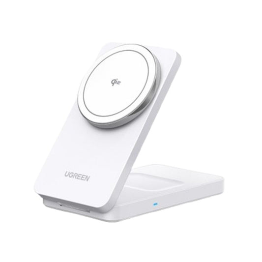 Bežični punjač UGREEN W706 2u1, 20W, 1.67A, Bijeli