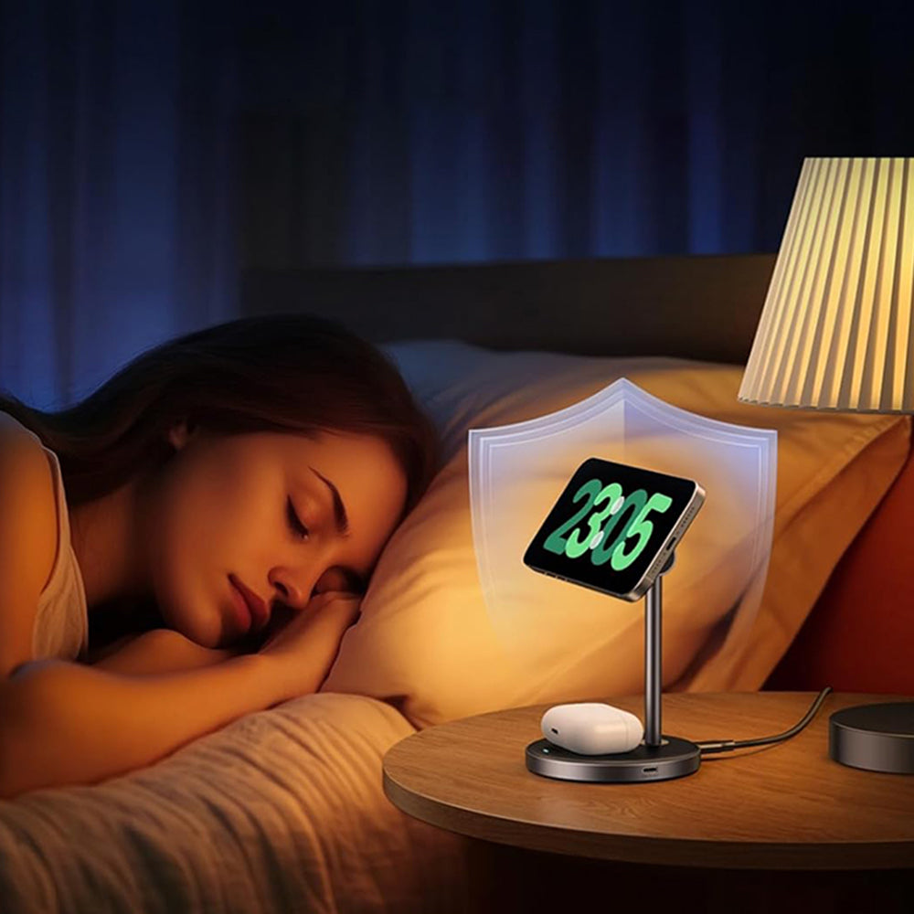 Bežični punjač UGREEN W710 3u1, 20W, 1.67A, 1 x USB-C, Crni