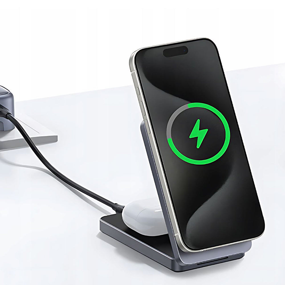 Bežični punjač UGREEN W528 2u1, 20W, 1.67A, Bijeli