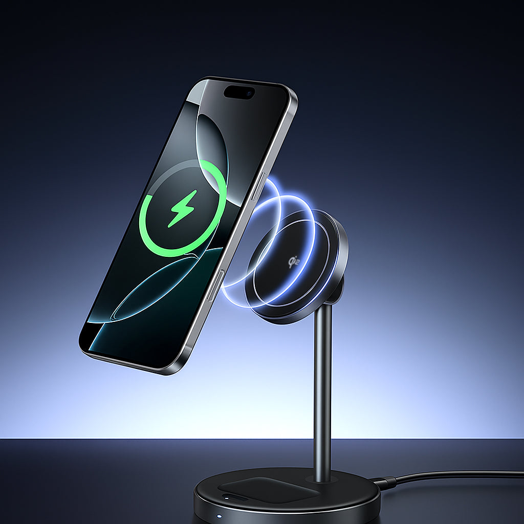 Bežični punjač UGREEN W710 3u1, 20W, 1.67A, 1 x USB-C, Crni