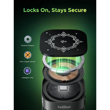 Bežični punjač UGREEN Genshin Impact Ed.W702 2u1, 25W, 1.67A, 1 x USB-C, Crni