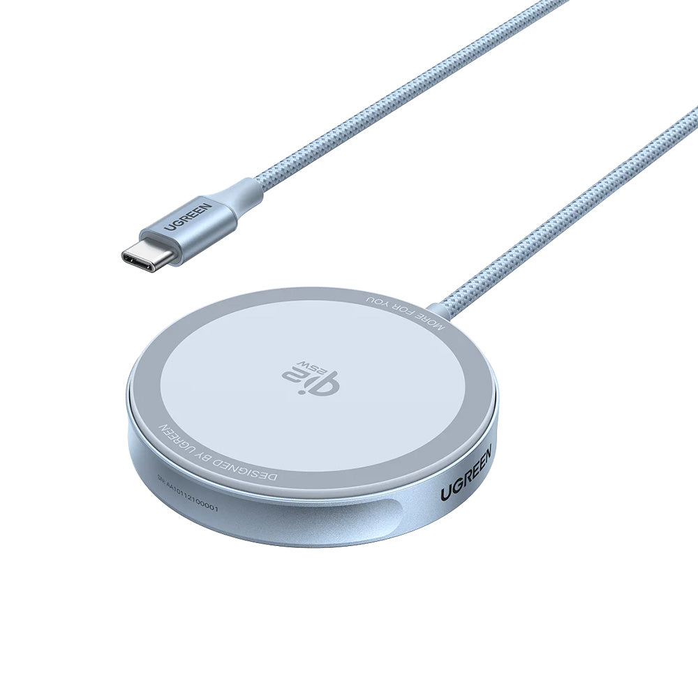 Bežični punjač UGREEN MagFlow, 25W, Plavi