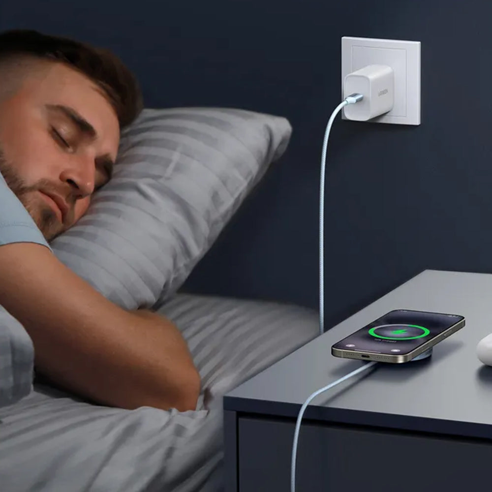 Bežični punjač UGREEN MagFlow, 25W, Plavi