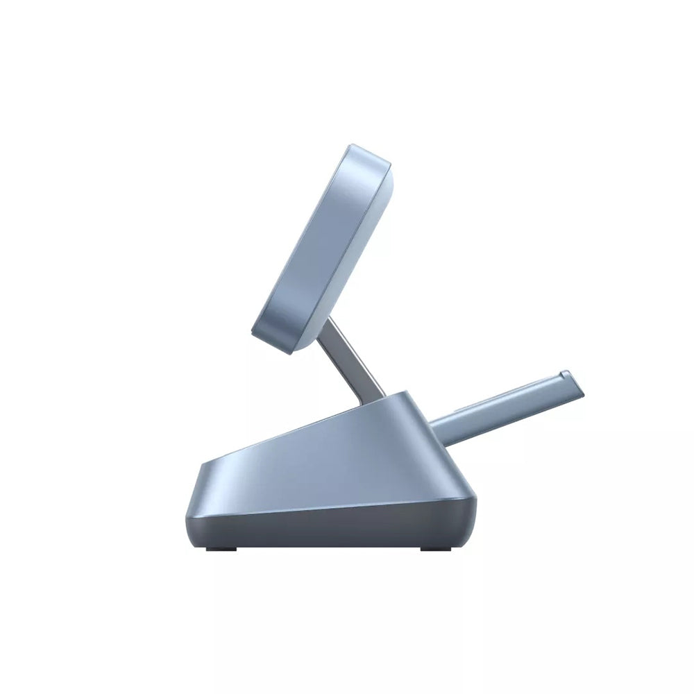 Bežični punjač UGREEN W711 3u1, 25W, 1.67A, Plavi