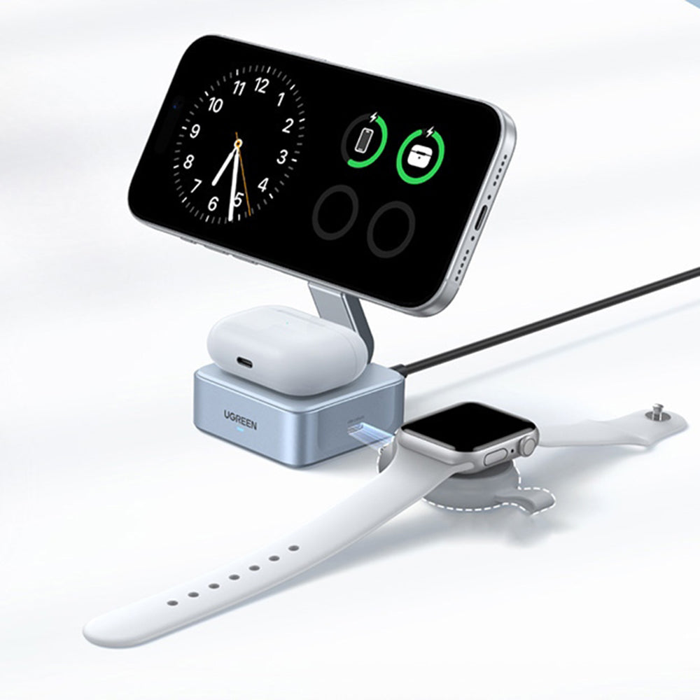 Bežični punjač UGREEN W752 2u1, 35W, 3A, 1 x USB-C, Plavi