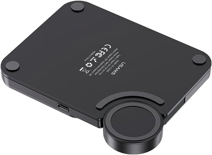 Bežični punjač Usams US-CD190, 15W, 1.67A, Crni