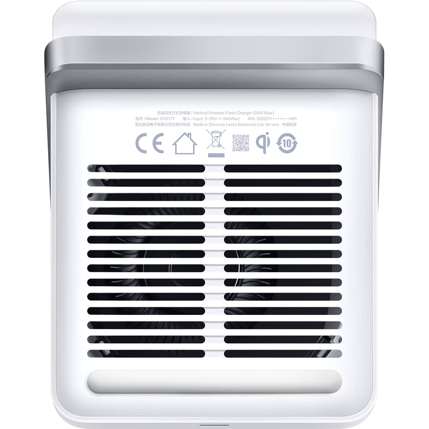 Bežični punjač vivo, 50W, 6A, Bijeli, Ponovno zapakiran 6000333