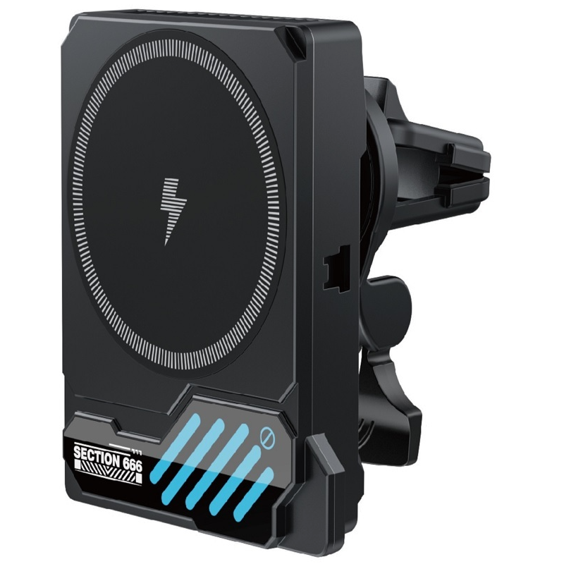 Bežični auto punjač XO Design SL14, 25 W, crni