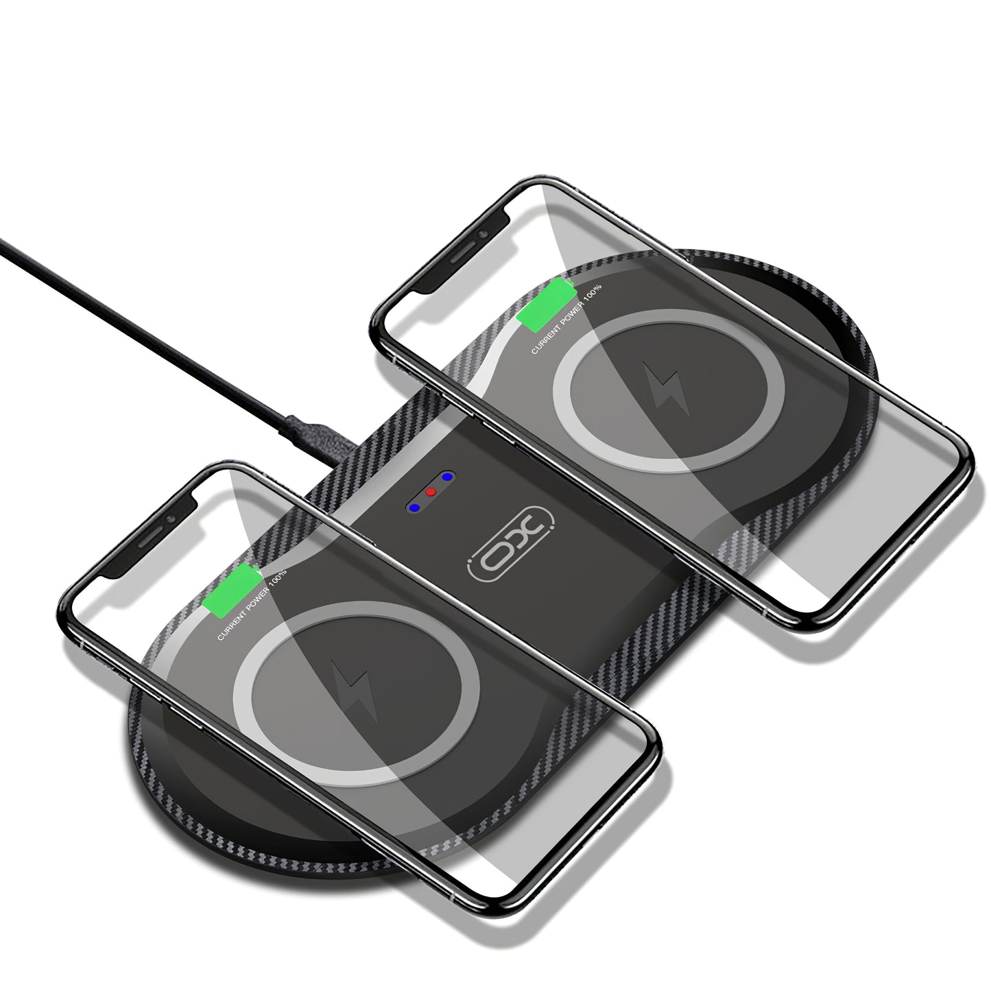 Bežični punjač XO Design WX026, 20W, 1.1A, crni
