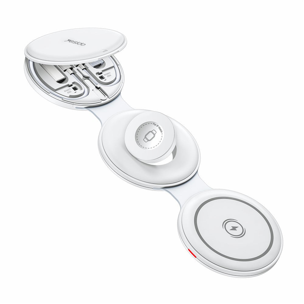 Bežični punjač Yesido DS29 5u1, 15W, 1.67A, Bijeli