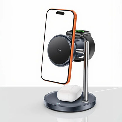 Bežični punjač Yesido DS40 3u1, 25W, 1.67A, Crni