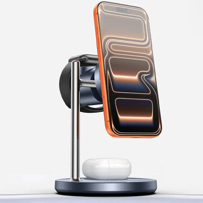 Bežični punjač Yesido DS40 3u1, 25W, 1.67A, Crni