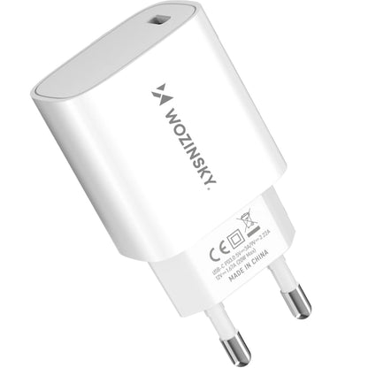 Mrežni punjač WZK WGWCCW, 20W, 3A, 1 x USB-C, Bijela