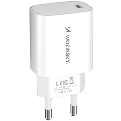 Mrežni punjač WZK WGWCCW, 20W, 3A, 1 x USB-C, Bijela
