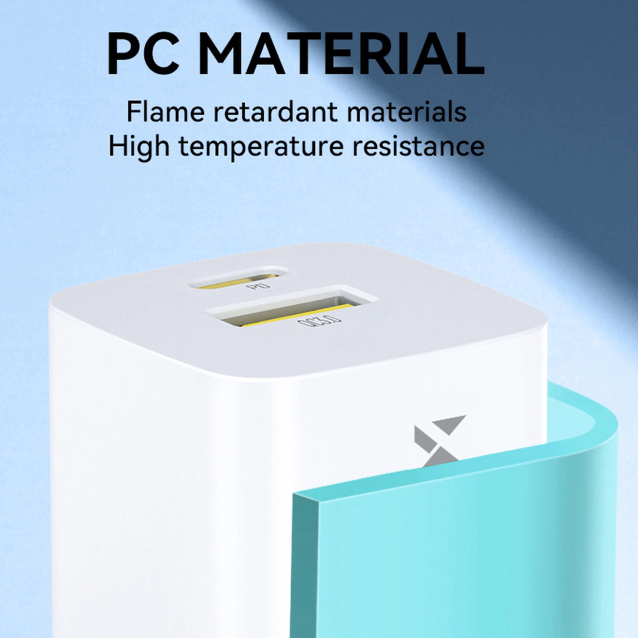 Punjač za mrežu WZK WWCEAC, 33W, 3A, 1 x USB-A - 1 x USB-C, Bijeli