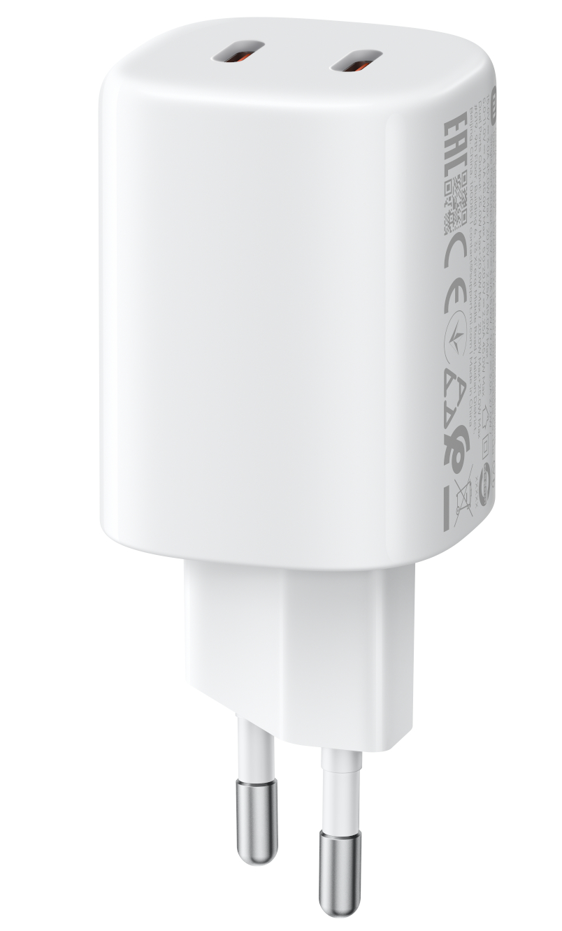 Punjač Mreže Xiaomi Nano Turbo, 45W, 3A, 2 x USB-C, Bijeli BHR087OEU