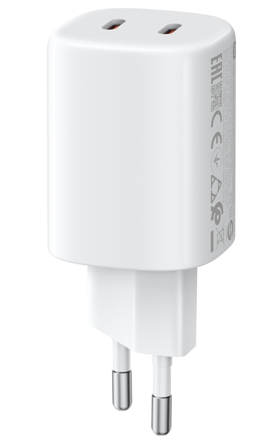 Punjač Mreže Xiaomi Nano Turbo, 45W, 3A, 2 x USB-C, Bijeli BHR087OEU