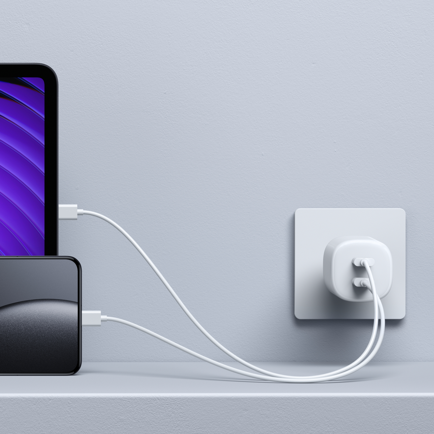 Punjač Mreže Xiaomi Nano Turbo, 45W, 3A, 2 x USB-C, Bijeli BHR087OEU