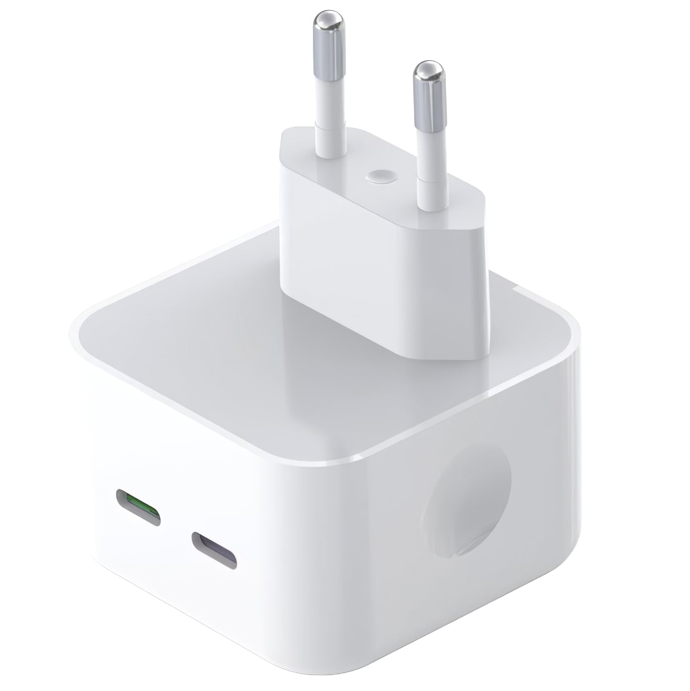 Punjač za mrežu XO Design L102, 35W, 3A, 2 x USB-C, Bijeli