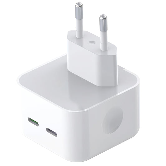 Punjač mreže XO Design L102, 35W, 3A, 2 x USB-C, Bijeli