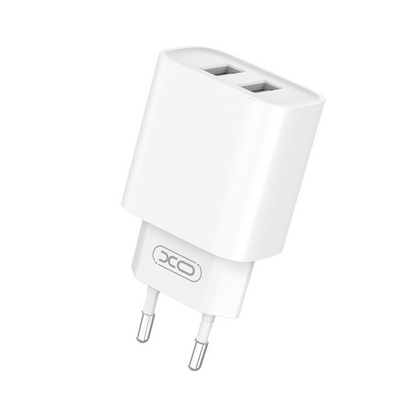 Punjač mreže XO Design CE02C, 10.5W, 2.1A, 2 x USB-A, Bijeli