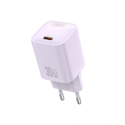 Mrežni punjač XO Design L148, 30W, 3A, 1 x USB-C, Ljubičasta