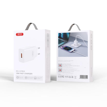 Punjač za mrežu XO Design L127, 18W, 3A, 1 x USB-A, Bijeli