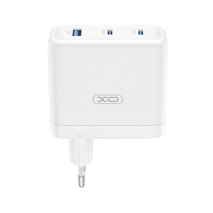 Punjač mreže XO Design CE35, 100W, 5A, 1 x USB-A - 2 x USB-C, Bijeli