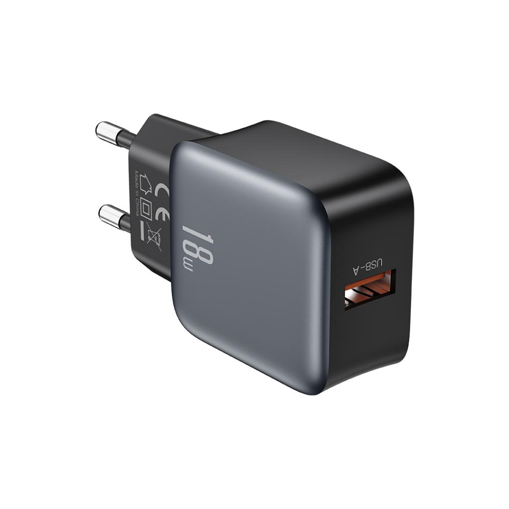 Punjač mreže XO Design L152, 18W, 3A, 1 x USB-A, Crni