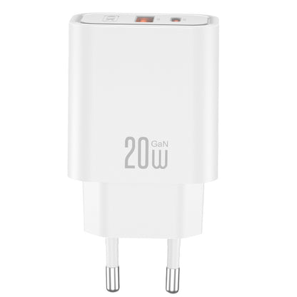 Punjač za mrežu XO Design CE40, 20W, 3A, 1 x USB-A - 1 x USB-C, Bijela