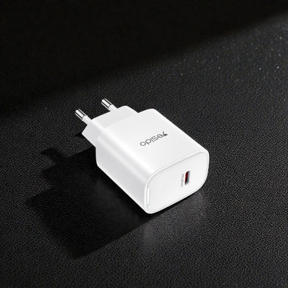 Punjač za mrežu Yesido YC01E, 20W, 3A, 1 x USB-C, Bijeli
