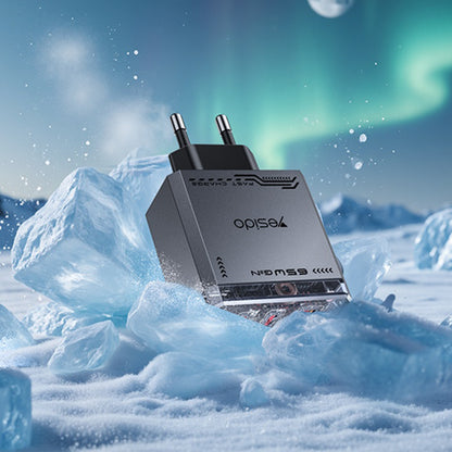 Punjač za mrežu Yesido YC101, 65W, 3.25A, 1 x USB-A - 2 x USB-C, Crni