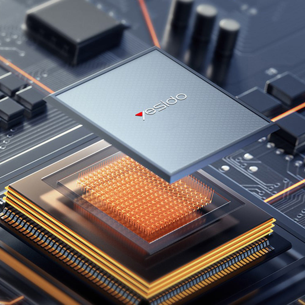 Punjač mreže Yesido YC142, 100W, 5A, 1 x USB-A - 2 x USB-C, Crni