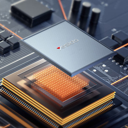 Punjač mreže Yesido YC142, 100W, 5A, 1 x USB-A - 2 x USB-C, Crni