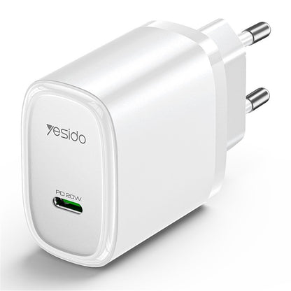 Punjač mreže Yesido YC57, 20W, 3A, 1 x USB-C, Bijeli