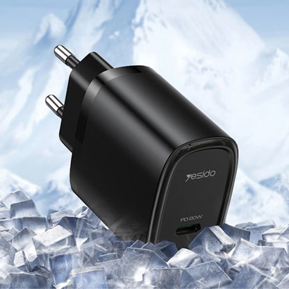 Punjač mreže Yesido YC57, 20W, 3A, 1 x USB-C, Bijeli