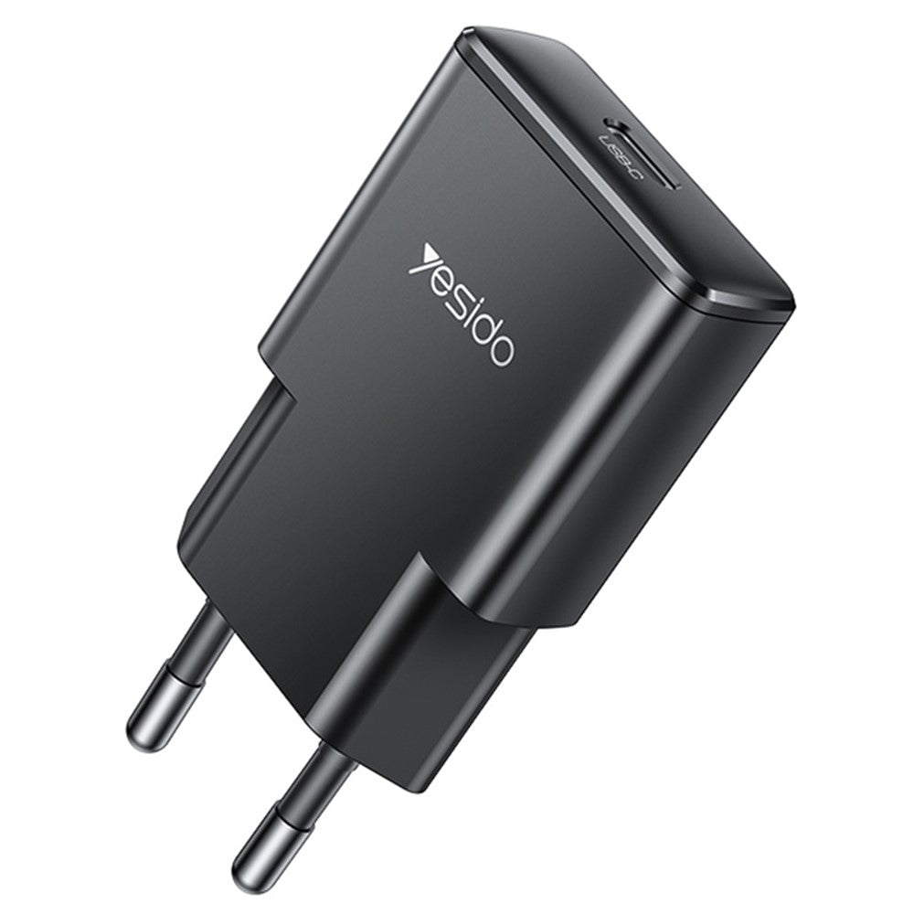 Punjač za mrežu Yesido YC74, 30W, 3A, 1 x USB-C, Crni