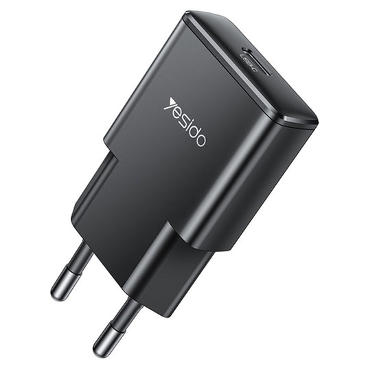 Punjač za mrežu Yesido YC74, 30W, 3A, 1 x USB-C, Crni