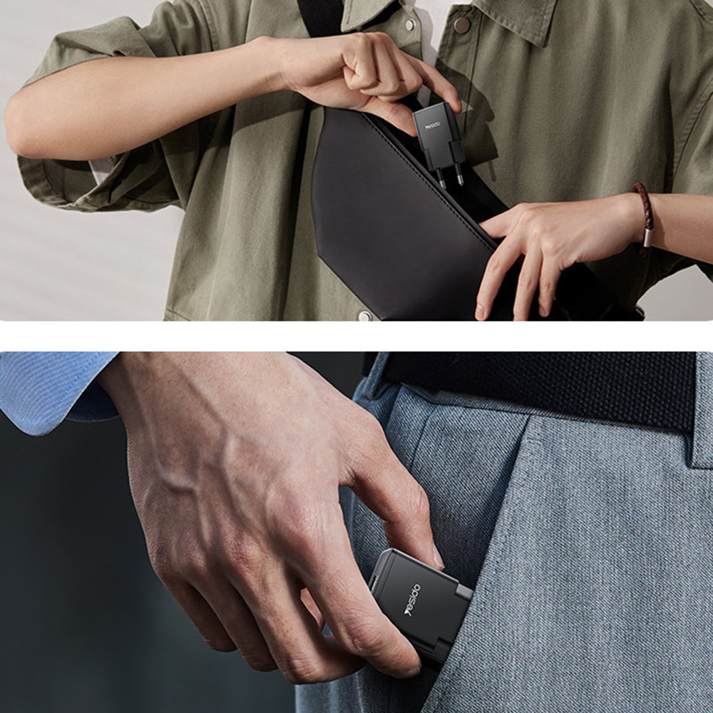 Punjač za mrežu Yesido YC74, 30W, 3A, 1 x USB-C, Crni