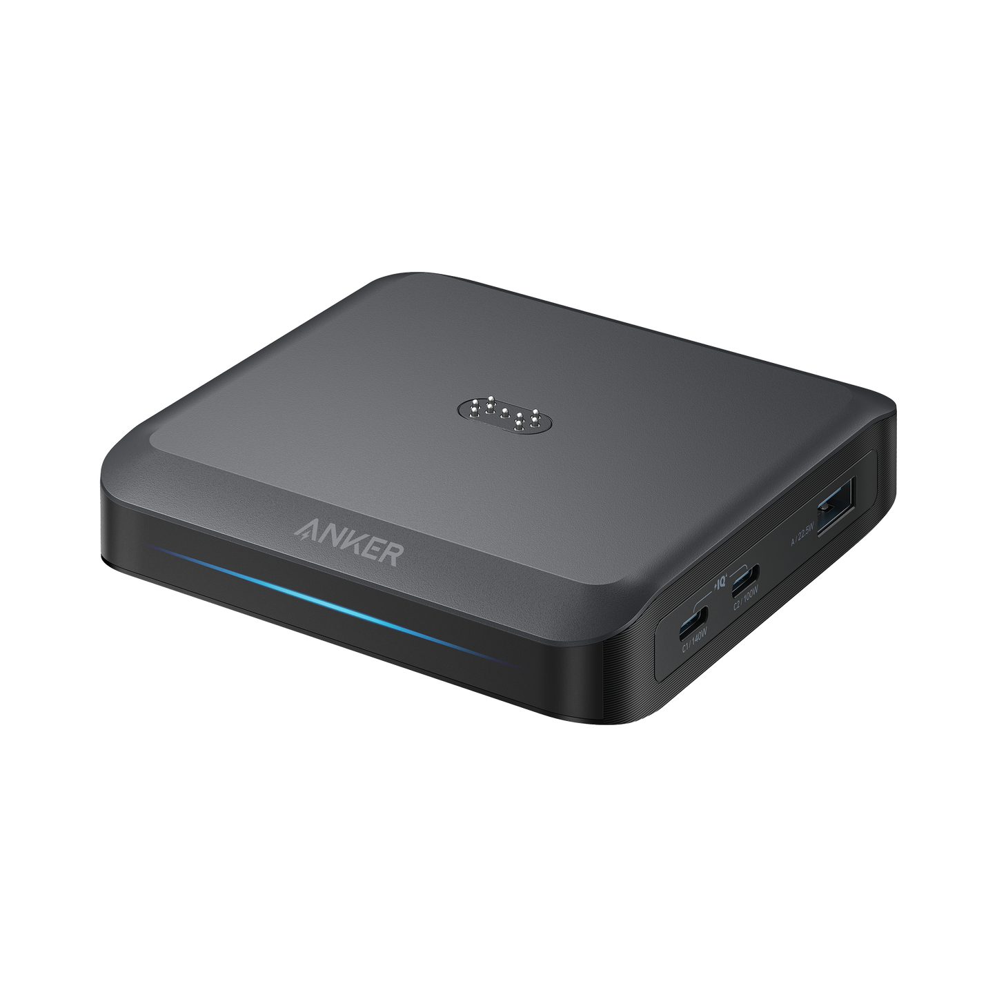 Anker punjačka stanica za vanjsku bateriju Prime, 150W, 5A, 1 x Pogo Pin - 1 x USB-A - 2 x USB-C, Crna A1903G11