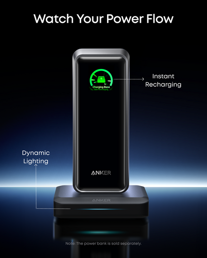 Anker punjačka stanica za vanjsku bateriju Prime, 150W, 5A, 1 x Pogo Pin - 1 x USB-A - 2 x USB-C, Crna A1903G11