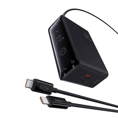 Punjač Stanica Baseus 5in1, 240W, 5A, 1 x USB-A - 3 x USB-C - 1 x DC, Crni P10163901113-00