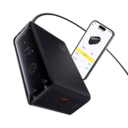 Punjač Stanica Baseus 5in1, 240W, 5A, 1 x USB-A - 3 x USB-C - 1 x DC, Crni P10163901113-00