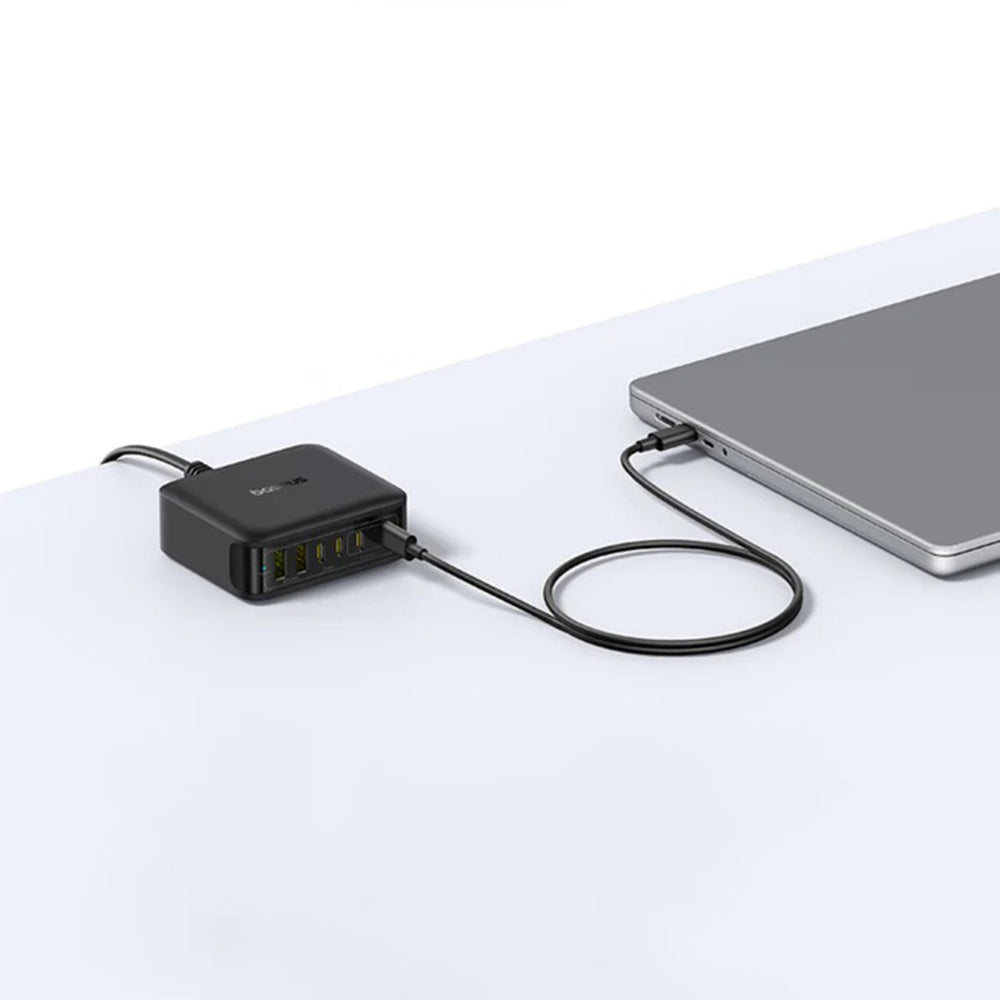 Punjač Stanica Baseus EnerFill FH21, 120W, 3.25A, 2 x USB-A - 4 x USB-C, Crni E0120T00