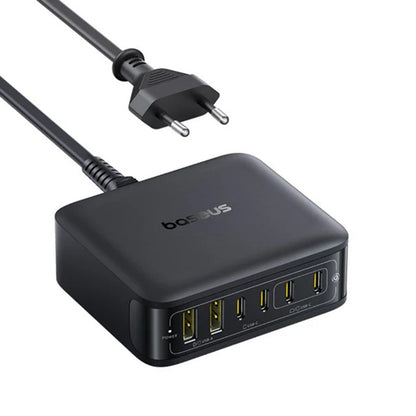 Punjač Stanica Baseus EnerFill FH21, 120W, 3.25A, 2 x USB-A - 4 x USB-C, Crni E0120T00