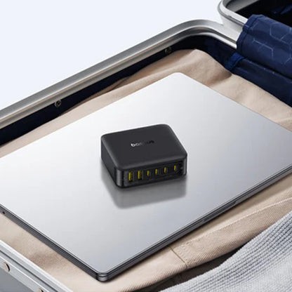 Punjač Stanica Baseus EnerFill FH21, 120W, 3.25A, 2 x USB-A - 4 x USB-C, Crni E0120T00