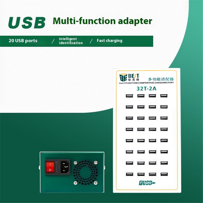 Punjač Stanica Best 32T-2A, 2A, 32 x USB-A, Bijela