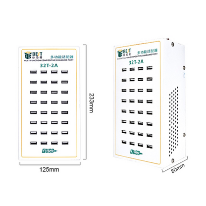 Punjač Stanica Best 32T-2A, 2A, 32 x USB-A, Bijela