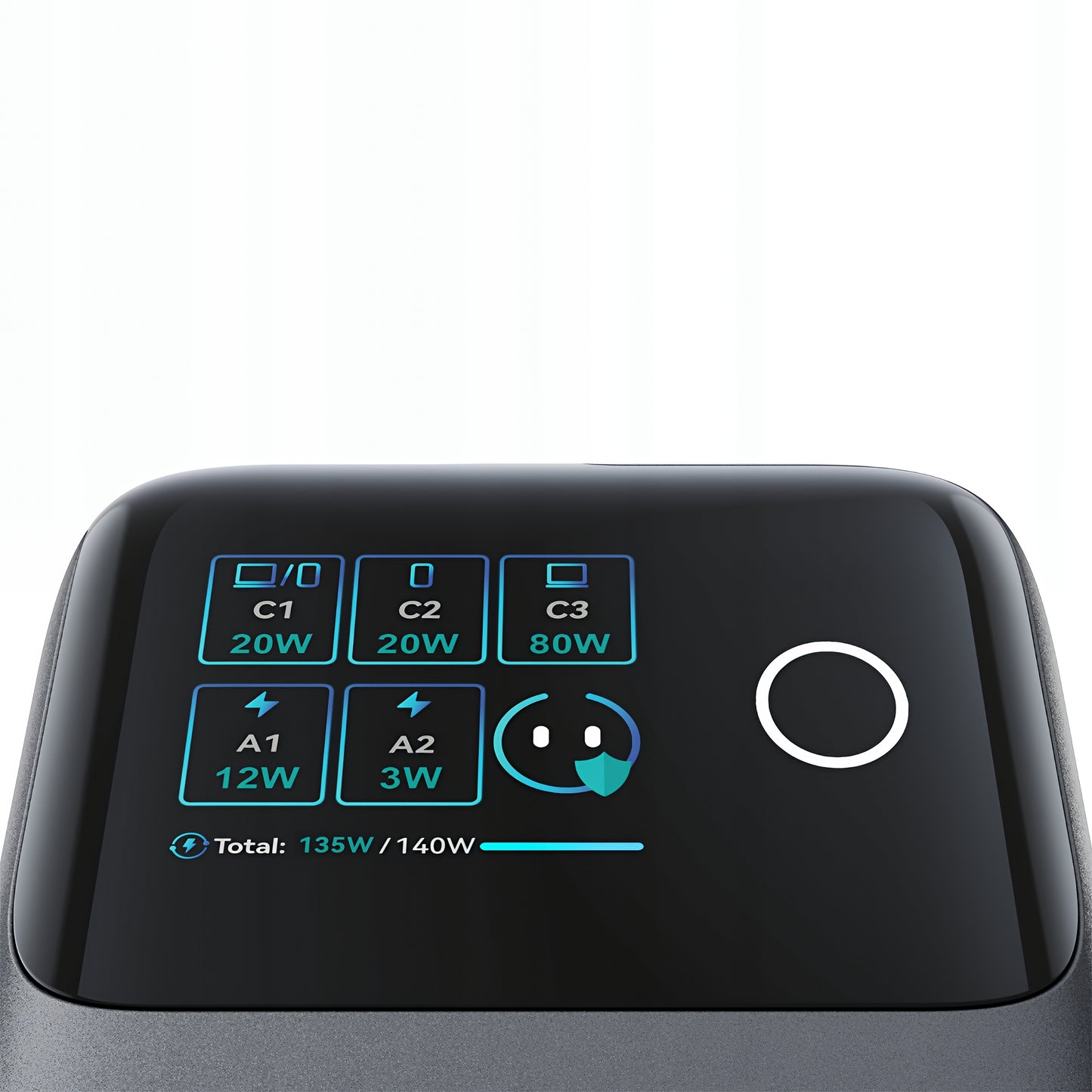 Punjač Stanica s USB-C Kabelom Joyroom Podix JR-TRD01, 140W, 1 x USB-C - 2 x USB-A, Siva