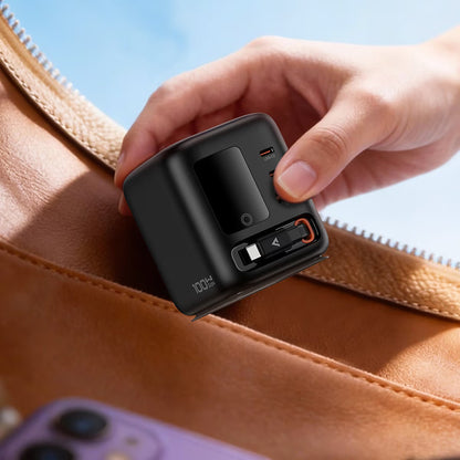 Punjač stanica s USB-C kabelom Acefast Z10, 100W, 1 x USB-A - 2 x USB-C, Crna